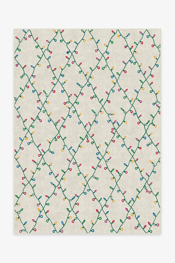Promo 🛒 Ruggable Holiday Lights Creme Rug ✔️ 1 Promo 🛒 Ruggable Holiday Lights Creme Rug ✔️