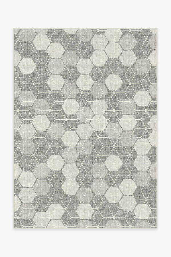 Cheap 🎉 Ruggable Outdoor Honeycomb Grey Rug 👏 2 Cheap 🎉 Ruggable Outdoor Honeycomb Grey Rug 👏 - Image 2