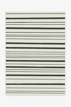 Discount ⭐ Ruggable Hudson Stripe Black Rug ❤️