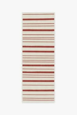 Flash Sale ⭐ Ruggable Hudson Stripe Red Rug 👏 12 Flash Sale ⭐ Ruggable Hudson Stripe Red Rug 👏 -Area Rugs Sales Store hudson stripe red A RC XM001 27 V2