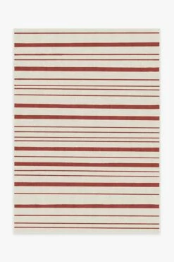 Flash Sale โญ Ruggable Hudson Stripe Red Rug ๐