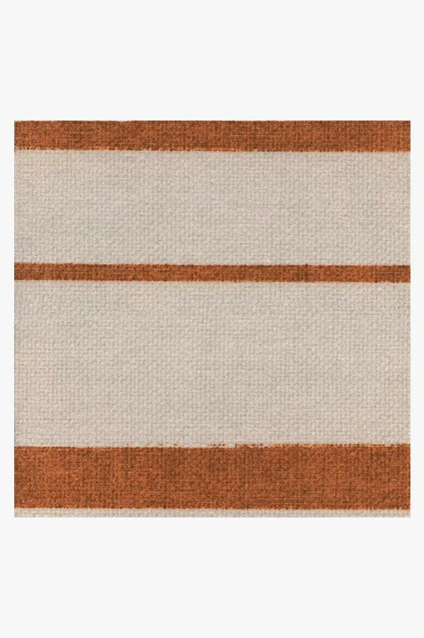 Flash Sale 😀 Ruggable Hudson Stripe Rust Orange Rug 👏 3 Flash Sale 😀 Ruggable Hudson Stripe Rust Orange Rug 👏 - Image 3