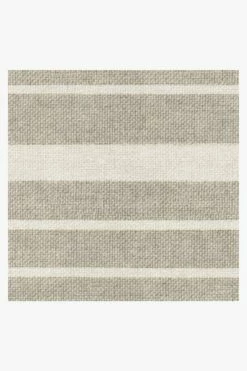 Outlet 🎉 Ruggable Hudson Stripe Stone Rug 🔔 -Area Rugs Sales Store hudson stripe stone D RC 0633 27