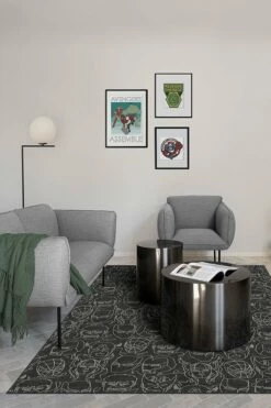 Brand new 👍 Ruggable Infinite Heroes Charcoal Rug 💯 -Area Rugs Sales Store infinite heroes charcoal C RC MV022 57