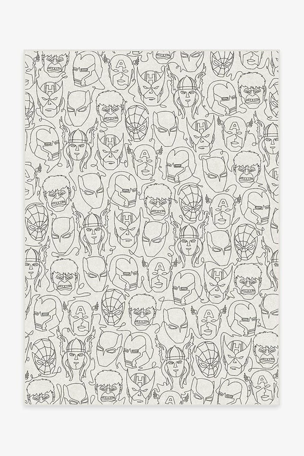 Best Pirce 🎉 Ruggable Infinite Heroes Ink Black Rug 🌟 1 Best Pirce 🎉 Ruggable Infinite Heroes Ink Black Rug 🌟