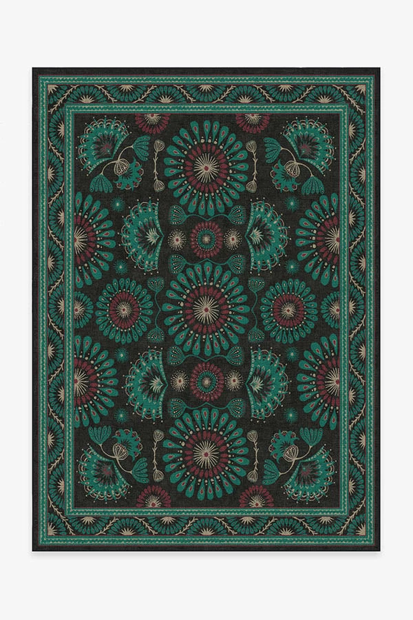 New π Ruggable Iris Apfel Suzani Mosaic Lagoon Rug π 1 New π Ruggable Iris Apfel Suzani Mosaic Lagoon Rug π