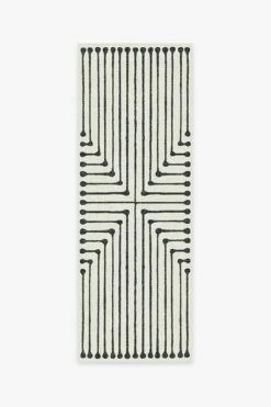 Brand new 🔔 Ruggable Jonathan Adler Inkdrop Black & Ivory Rug 🎁 -Area Rugs Sales Store jonathan adler inkdrop black ivory A RC JA001 27