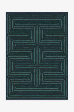 Best deal ✨ Ruggable Jonathan Adler Labyrinth Navy & Teal Rug 🎉