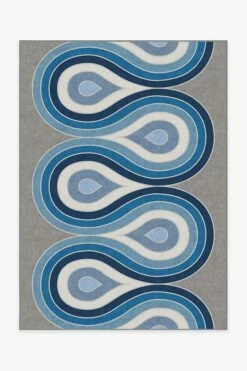 Outlet 😉 Ruggable Jonathan Adler Milano Blue Steel Rug 🤩
