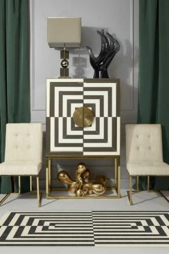 Cheapest 🎉 Ruggable Jonathan Adler Op Art Charcoal Rug ⭐ -Area Rugs Sales Store jonathan adler op art charcoal C RC JA011 27