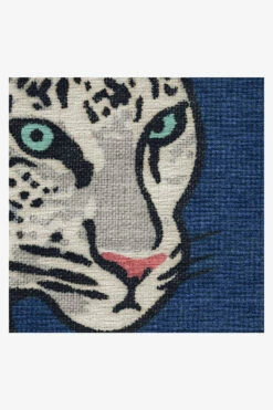 Deals 🔔 Ruggable Jonathan Adler Snow Leopard Sapphire Rug 🔥 -Area Rugs Sales Store jonathan adler snow leopard sapphire D RC JA033 57