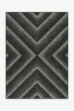 Budget 🌟 Ruggable Jonathan Adler Vapor Black & Pearl Rug 💯