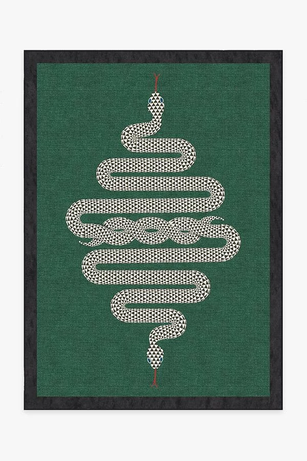 Cheapest ✨ Ruggable Jonathan Adler Venom Emerald Rug 🌟 2 Cheapest ✨ Ruggable Jonathan Adler Venom Emerald Rug 🌟 - Image 2