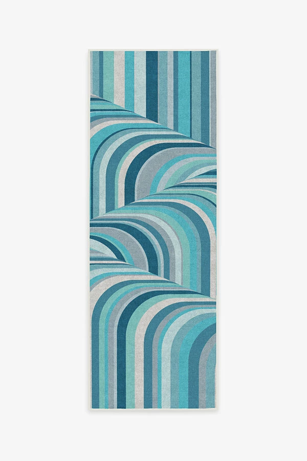 New ๐ฅฐ Ruggable Jonathan Adler Waterfall Ocean Blue Rug โ 5 New ๐ฅฐ Ruggable Jonathan Adler Waterfall Ocean Blue Rug โ - Image 5