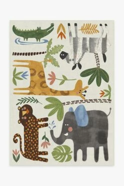 Best Sale 💯 Ruggable Jungle Safari Multicolor Rug 👍
