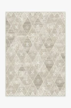 Brand new ❤️ Ruggable Kavi Diamond Silver Rug ⌛