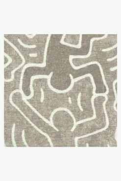 New 🥰 Ruggable Keith Haring Balancing Act Ash Grey 😉 -Area Rugs Sales Store keith haring balancing act ash grey D RC KH011 57