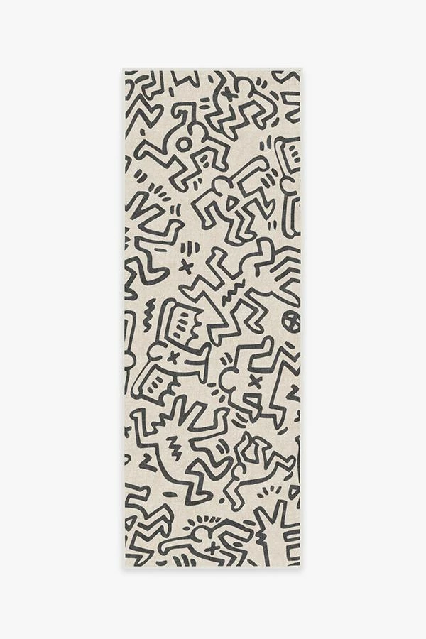 Cheap 😍 Ruggable Keith Haring Block Party Black & Ivory 🛒 5 Cheap 😍 Ruggable Keith Haring Block Party Black & Ivory 🛒 - Image 5