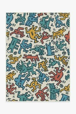 Cheap 😍 Ruggable Keith Haring Block Party Multicolor 😀