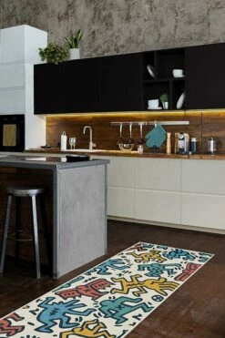 Cheap 😍 Ruggable Keith Haring Block Party Multicolor 😀 -Area Rugs Sales Store keith haring block party multicolor C RC KH019 27