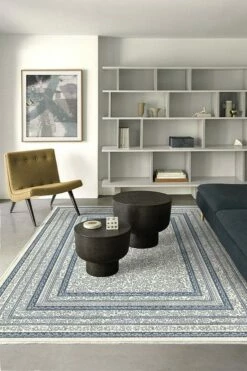 Wholesale ✨ Ruggable Keith Haring Delancey Ivory & Blue 🌟 -Area Rugs Sales Store keith haring delancey ivory blue C RC KH012 57