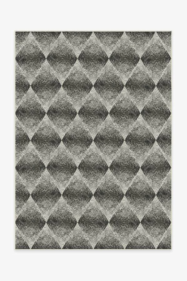 Discount ⭐ Ruggable Outdoor Kumo Diamond Black Rug 👏 1 Discount ⭐ Ruggable Outdoor Kumo Diamond Black Rug 👏