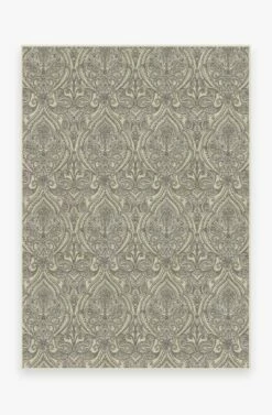 Discount ๐ Ruggable Lacis Damask Black & Ivory Rug โญ