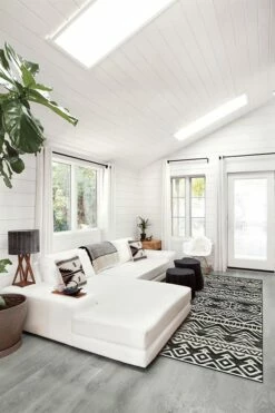 Budget 🥰 Ruggable Linear Diamond Black Rug ✔️ -Area Rugs Sales Store linear diamond black C RC 0208 57