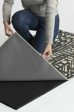 Brand new 😀 Ruggable Lokal Charcoal Rug 🛒 -Area Rugs Sales Store lokal charcoal B RC 0730 27