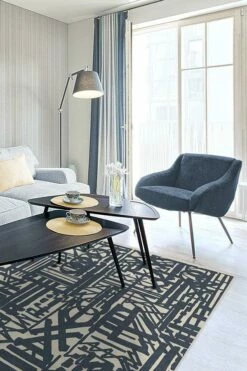 Promo ⭐ Ruggable Lokal Slate Blue Rug 😉 -Area Rugs Sales Store lokal slate blue C RC 0729 57