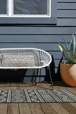 Best Sale 🧨 Ruggable Outdoor Loma Black Rug 🔔 -Area Rugs Sales Store loma black C RC OT017 27