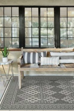 Flash Sale ⌛ Ruggable Outdoor Loseta Black Rug ❤️ -Area Rugs Sales Store loseta black C RC OT023 57 385b0f7b 1668 41ff b666 eccc6d3eeaa6