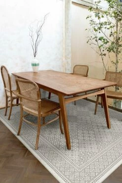 Cheapest 🌟 Ruggable Outdoor Loseta Grey Rug ✔️ -Area Rugs Sales Store loseta grey C RC OT024 57