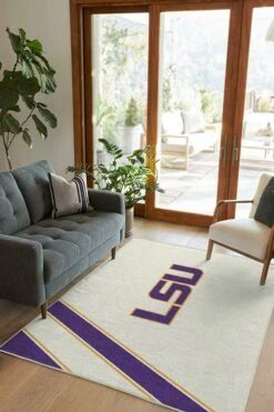 Cheap 😍 Ruggable LSU Splash Logo Rug 🌟 -Area Rugs Sales Store lsu splash logo C RC NC010 57 bd4031e3 4eb0 4af2 b82b cdb8a2d6c204