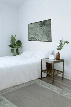 Brand new 😉 Ruggable Lunja Border Teal Blue Rug ✨ -Area Rugs Sales Store lunja border teal blue C RC 0391 57 V2