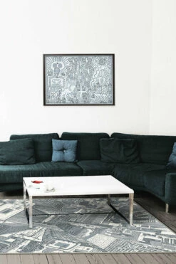 New ✔️ Ruggable Lux Slate Blue Rug 🧨 -Area Rugs Sales Store lux slate blue C RC 0733 57 V3