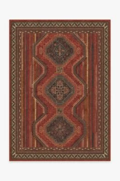 Flash Sale ❤️ Ruggable Mandalore Scarlet Red Rug ⌛