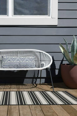 Best Pirce 🔔 Ruggable Outdoor Marina Stripe Black Rug ✨ 15 Best Pirce 🔔 Ruggable Outdoor Marina Stripe Black Rug ✨ -Area Rugs Sales Store marina stripe black C RC TR009 27