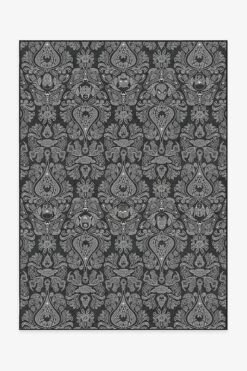 Budget 🥰 Ruggable Marvel Damask Charcoal Rug 🎁