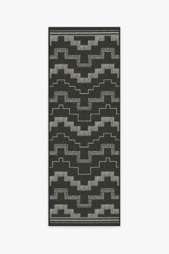 New 🎉 Ruggable Outdoor Meseta Black Rug 🧨 -Area Rugs Sales Store meseta black A RC OD041 27