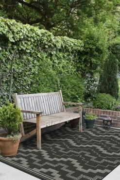 New 🎉 Ruggable Outdoor Meseta Black Rug 🧨 -Area Rugs Sales Store meseta black C RC OD041 57