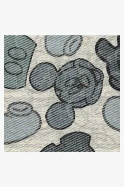 Flash Sale 🤩 Ruggable Mickey All Over Slate Blue Rug 👏 -Area Rugs Sales Store mickey all over slate blue D RC DY018 57