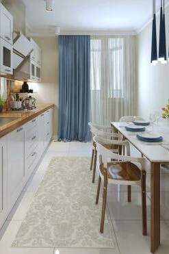 Outlet 🛒 Ruggable Mickey Damask Light Grey Rug 🌟 -Area Rugs Sales Store mickey damask light grey C RC DY015 27