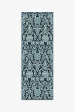 Budget 😉 Ruggable Mickey Damask Navy Rug 🌟 -Area Rugs Sales Store mickey damask navy A RC DY029 27