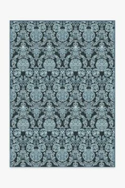 Budget 😉 Ruggable Mickey Damask Navy Rug 🌟