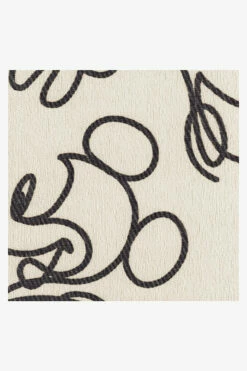 Promo 👏 Ruggable Mickey Doodles Black and Ivory Rug 😍 -Area Rugs Sales Store mickey doodles black ivory D RC DY024 57 135033e3 3337 4364 8911 8f612d460d10