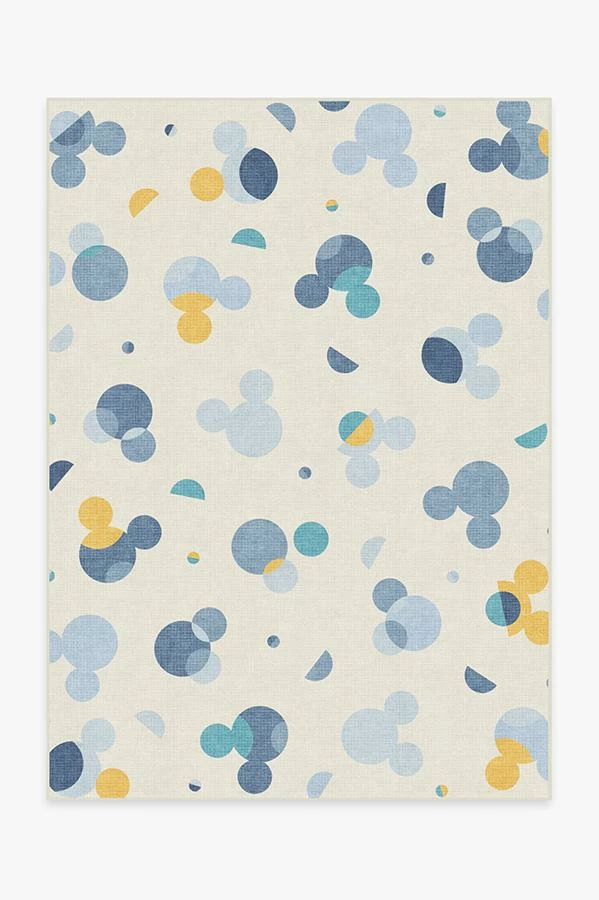 Budget 🥰 Ruggable Mickey Polka Dots Slate Blue Rug 🎁 1 Budget 🥰 Ruggable Mickey Polka Dots Slate Blue Rug 🎁