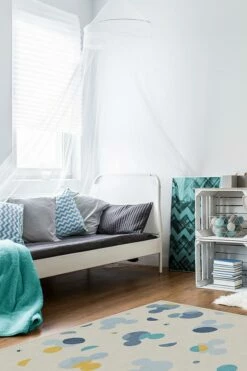 Budget 🥰 Ruggable Mickey Polka Dots Slate Blue Rug 🎁 11 Budget 🥰 Ruggable Mickey Polka Dots Slate Blue Rug 🎁 -Area Rugs Sales Store mickey polka dots slate blue C RC DY012 57