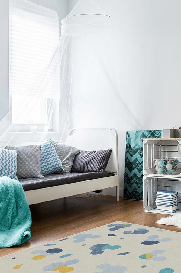 Budget 🥰 Ruggable Mickey Polka Dots Slate Blue Rug 🎁 4 Budget 🥰 Ruggable Mickey Polka Dots Slate Blue Rug 🎁 - Image 4