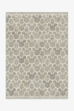 Hot Sale 👍 Ruggable Mickey Trellis Ash Grey Rug 👏